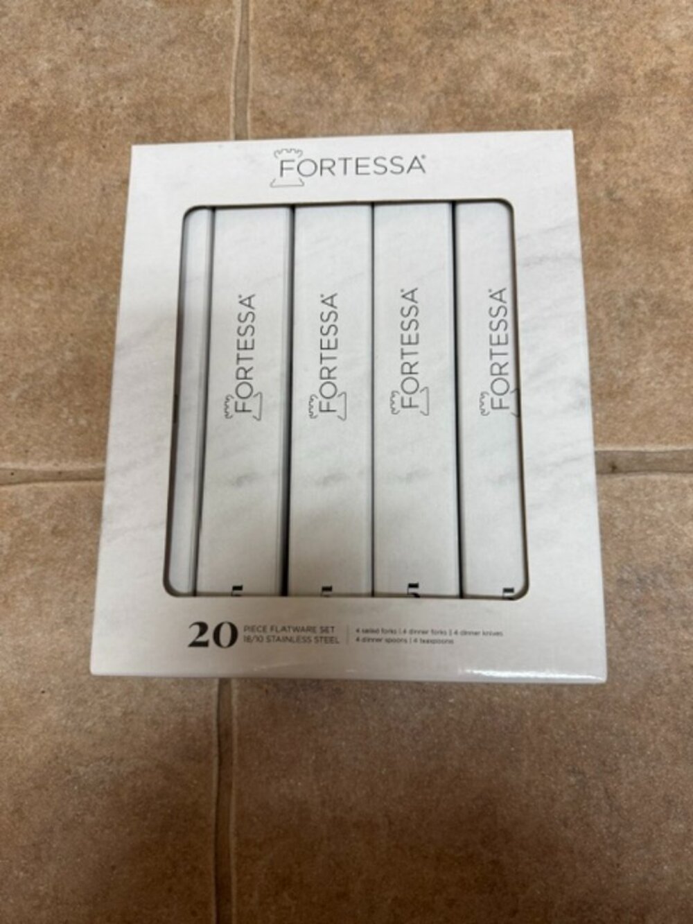 Fortessa Dragonfly 18/10 Stainless Steel 20-Piece Flatware Set, Service for 4